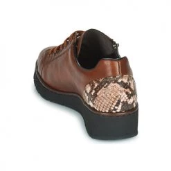 Chaussures Femme Baskets basses Rieker 53702-22 Marron -Baskets mode Soldes 22370322 500 E