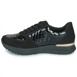 Chaussures Femme Baskets basses Rieker N7412-00 Noir -Baskets mode Soldes 22370326 500 D