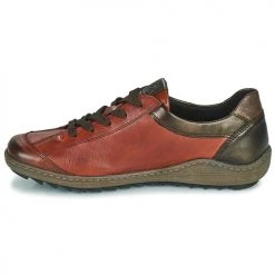 Chaussures Femme Baskets basses Remonte Dorndorf R1431-38 Bordeaux / Noir -Baskets mode Soldes 22370576 500 D