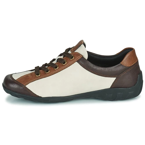 Chaussures Femme Baskets basses Remonte Dorndorf R3415 Blanc / Marron 4 Chaussures Femme Baskets basses Remonte Dorndorf R3415 Blanc / Marron – Image 4
