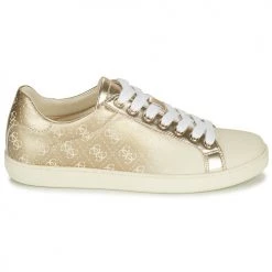 Chaussures Femme Baskets basses Guess ROSALIA3 Doré -Baskets mode Soldes 22418822 500 B