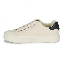 Chaussures Femme Baskets basses Guess JIANAA Blanc / Noir -Baskets mode Soldes 22418835 500 D
