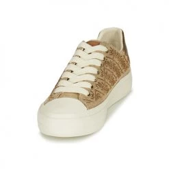 Chaussures Femme Baskets basses Guess JIANAA4 Doré -Baskets mode Soldes 22418837 500 C