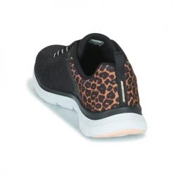 Chaussures Femme Baskets basses Skechers FLEX APPEAL 4.0 Noir / Léopard 9 Chaussures Femme Baskets basses Skechers FLEX APPEAL 4.0 Noir / Léopard -Baskets mode Soldes 22429206 500 E