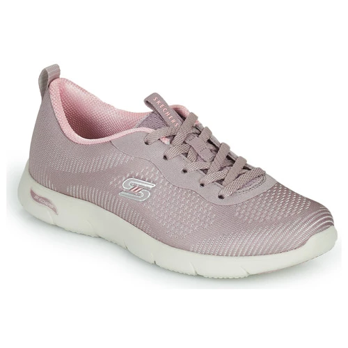 Chaussures Femme Baskets basses Skechers ARCH FIT REFINE Beige / Rose 1 Chaussures Femme Baskets basses Skechers ARCH FIT REFINE Beige / Rose