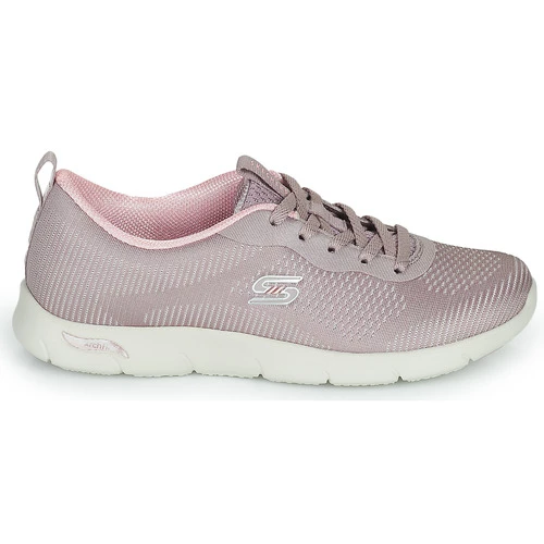 Chaussures Femme Baskets basses Skechers ARCH FIT REFINE Beige / Rose 2 Chaussures Femme Baskets basses Skechers ARCH FIT REFINE Beige / Rose – Image 2