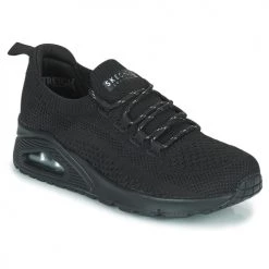 Chaussures Femme Baskets basses Skechers UNO Noir