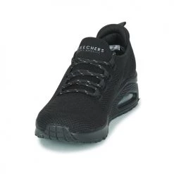 Chaussures Femme Baskets basses Skechers UNO Noir -Baskets mode Soldes 22429228 500 C
