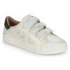 Chaussures Femme Baskets basses No Name ARCADE STRAPS SIDE Blanc / Doré / Vert