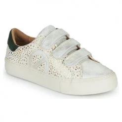 Chaussures Femme Baskets basses No Name ARCADE STRAPS SIDE Blanc / Doré / Vert