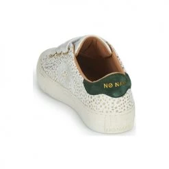 Chaussures Femme Baskets basses No Name ARCADE STRAPS SIDE Blanc / Doré / Vert -Baskets mode Soldes 22545698 500 E