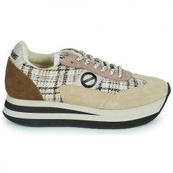 Chaussures Femme Baskets basses No Name FLEX M JOGGER Beige / Carreaux -Baskets mode Soldes 22545704 500 B