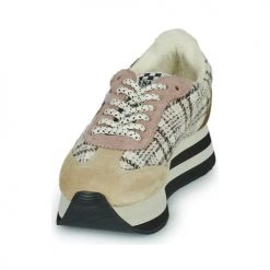 Chaussures Femme Baskets basses No Name FLEX M JOGGER Beige / Carreaux -Baskets mode Soldes 22545704 500 C