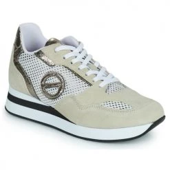Chaussures Femme Baskets basses No Name PARKO RUNNER Blanc / Bronze