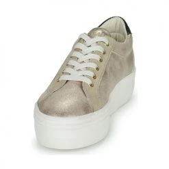 Chaussures Femme Baskets basses No Name PLATO M BRIDGE Beige / Doré -Baskets mode Soldes 22545711 500 C