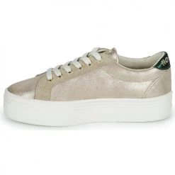 Chaussures Femme Baskets basses No Name PLATO M BRIDGE Beige / Doré -Baskets mode Soldes 22545711 500 D