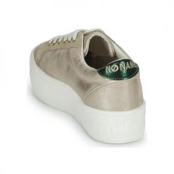 Chaussures Femme Baskets basses No Name PLATO M BRIDGE Beige / Doré -Baskets mode Soldes 22545711 500 E