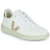 Chaussures Femme Baskets basses Veja V-10 Blanc / Doré