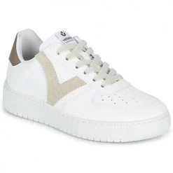 Chaussures Femme Baskets basses Victoria MADRID EFECTO PIEL & COL Blanc / Beige