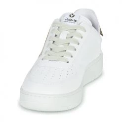 Chaussures Femme Baskets basses Victoria MADRID EFECTO PIEL & COL Blanc / Beige -Baskets mode Soldes 22546386 500 C