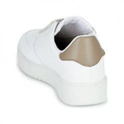 Chaussures Femme Baskets basses Victoria MADRID EFECTO PIEL & COL Blanc / Beige -Baskets mode Soldes 22546386 500 E