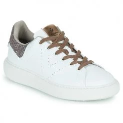 Chaussures Femme Baskets basses Victoria MILAN EFECTO PIEL & GLITT Blanc