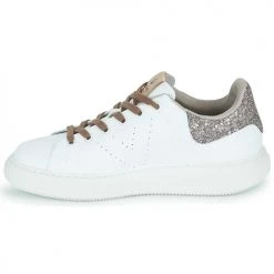 Chaussures Femme Baskets basses Victoria MILAN EFECTO PIEL & GLITT Blanc -Baskets mode Soldes 22546395 500 D
