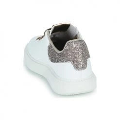 Chaussures Femme Baskets basses Victoria MILAN EFECTO PIEL & GLITT Blanc -Baskets mode Soldes 22546395 500 E