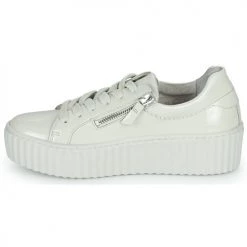 Chaussures Femme Baskets basses Gabor 9320091 Crème vernis -Baskets mode Soldes 22552098 500 D