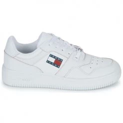 Chaussures Femme Baskets basses Tommy Jeans Tommy Jeans Etch Basket Wmn Blanc -Baskets mode Soldes 22555475 500 B