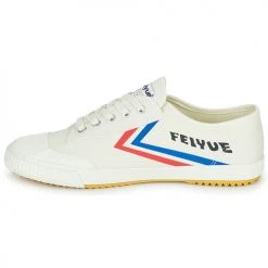Chaussures Baskets basses Feiyue FE LO 1920 CANVAS Blanc / Bleu / Rouge -Baskets mode Soldes 22556522 500 D