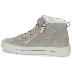 Chaussures Femme Baskets montantes Ara COURTYARD Taupe -Baskets mode Soldes 22571633 500 D