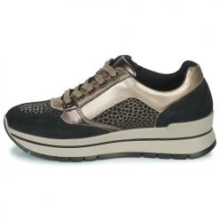 Chaussures Femme Baskets basses IgI&CO DONNA ANISIA Noir / Doré -Baskets mode Soldes 22579790 500 D