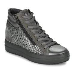Chaussures Femme Baskets montantes IgI&CO DONNA SHIRLEY Gris