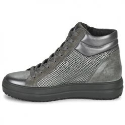 Chaussures Femme Baskets montantes IgI&CO DONNA SHIRLEY Gris -Baskets mode Soldes 22579791 500 D