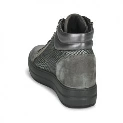 Chaussures Femme Baskets montantes IgI&CO DONNA SHIRLEY Gris -Baskets mode Soldes 22579791 500 E