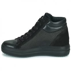 Chaussures Femme Baskets montantes IgI&CO DONNA SHIRLEY Noir -Baskets mode Soldes 22579796 500 D