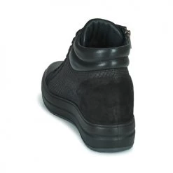 Chaussures Femme Baskets montantes IgI&CO DONNA SHIRLEY Noir -Baskets mode Soldes 22579796 500 E