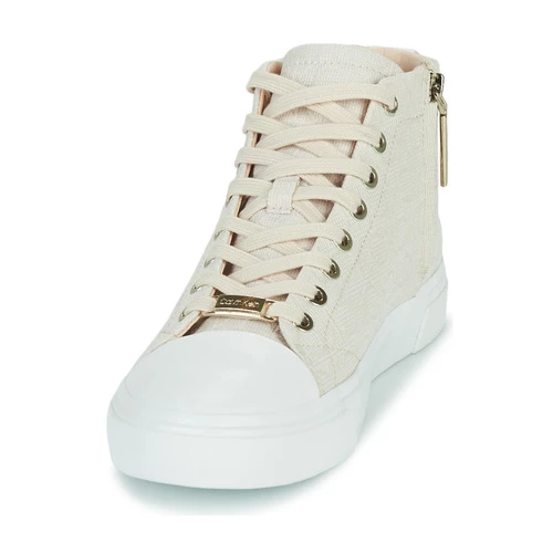 Chaussures Femme Baskets montantes Calvin Klein Jeans VULC HIGH TOP-MN JQ Ivoire / Beige 3 Chaussures Femme Baskets montantes Calvin Klein Jeans VULC HIGH TOP-MN JQ Ivoire / Beige – Image 3