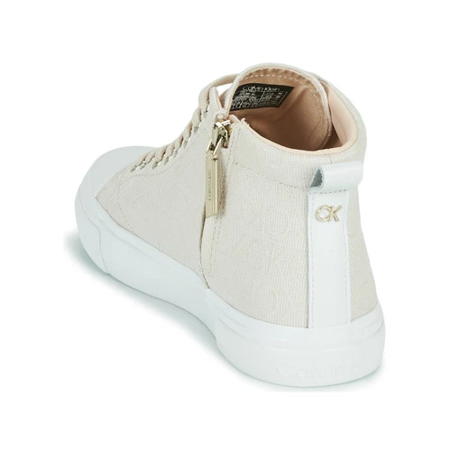 Chaussures Femme Baskets montantes Calvin Klein Jeans VULC HIGH TOP-MN JQ Ivoire / Beige 5 Chaussures Femme Baskets montantes Calvin Klein Jeans VULC HIGH TOP-MN JQ Ivoire / Beige – Image 5