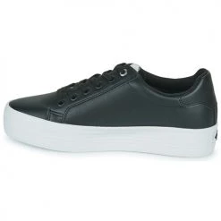 Chaussures Femme Baskets basses Calvin Klein Jeans VULC FLATFORM LACEUP Noir -Baskets mode Soldes 22584736 500 D