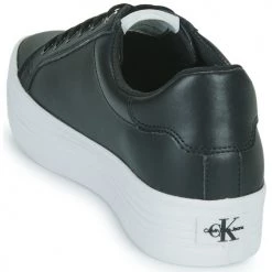Chaussures Femme Baskets basses Calvin Klein Jeans VULC FLATFORM LACEUP Noir -Baskets mode Soldes 22584736 500 E