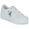 Chaussures Femme Baskets basses Calvin Klein Jeans VULC FLATFORM LACEUP Blanc