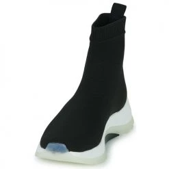 Chaussures Femme Baskets montantes Calvin Klein Jeans 2 PIECE SOLE SOCK BOOT - KNIT Noir -Baskets mode Soldes 22584739 500 C