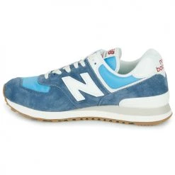 Chaussures Femme Baskets basses New Balance 574 Bleu -Baskets mode Soldes 22589679 500 D