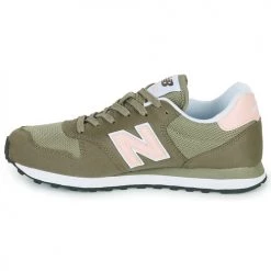 Chaussures Femme Baskets basses New Balance 500 Kaki / Rose -Baskets mode Soldes 22589695 500 D