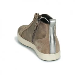 Chaussures Femme Baskets montantes Geox D BLOMIEE B Beige / DorÃ© -Baskets mode Soldes 22643039 500 E