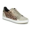 Chaussures Femme Baskets basses Geox D BLOMIEE C DorÃ© / LÃ©opard