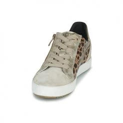 Chaussures Femme Baskets basses Geox D BLOMIEE C DorÃ© / LÃ©opard -Baskets mode Soldes 22643040 500 C
