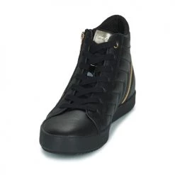 Chaussures Femme Baskets montantes Geox D BLOMIEE E Noir -Baskets mode Soldes 22643041 500 C